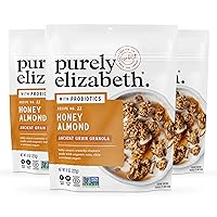 Vista 22 de Purely Elizabeth Granola vegana sin gluten de grano antiguo, original (3 piezas)
