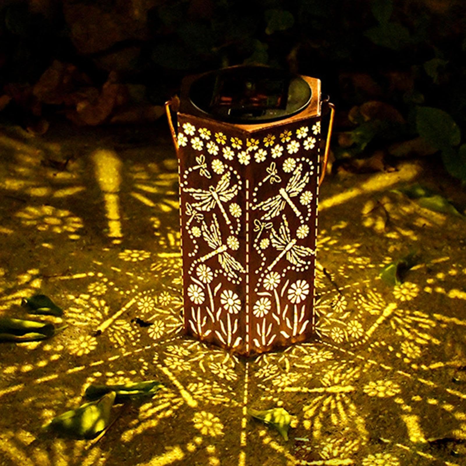 YUANCHUTOP Solar Lanterns Light, Weatherproof LED Lanterns, Outside Solar Lights for Yard, for Backyard Courtyard Porch Farm Balcony Pathway Walkway Garage