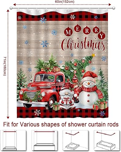 Miniatura 10 de Cortina de ducha de Pascua, cortina de ducha de conejo de Pascua para baño, huevos de Pascua felices con flores de primavera, tulipanes, cortina de