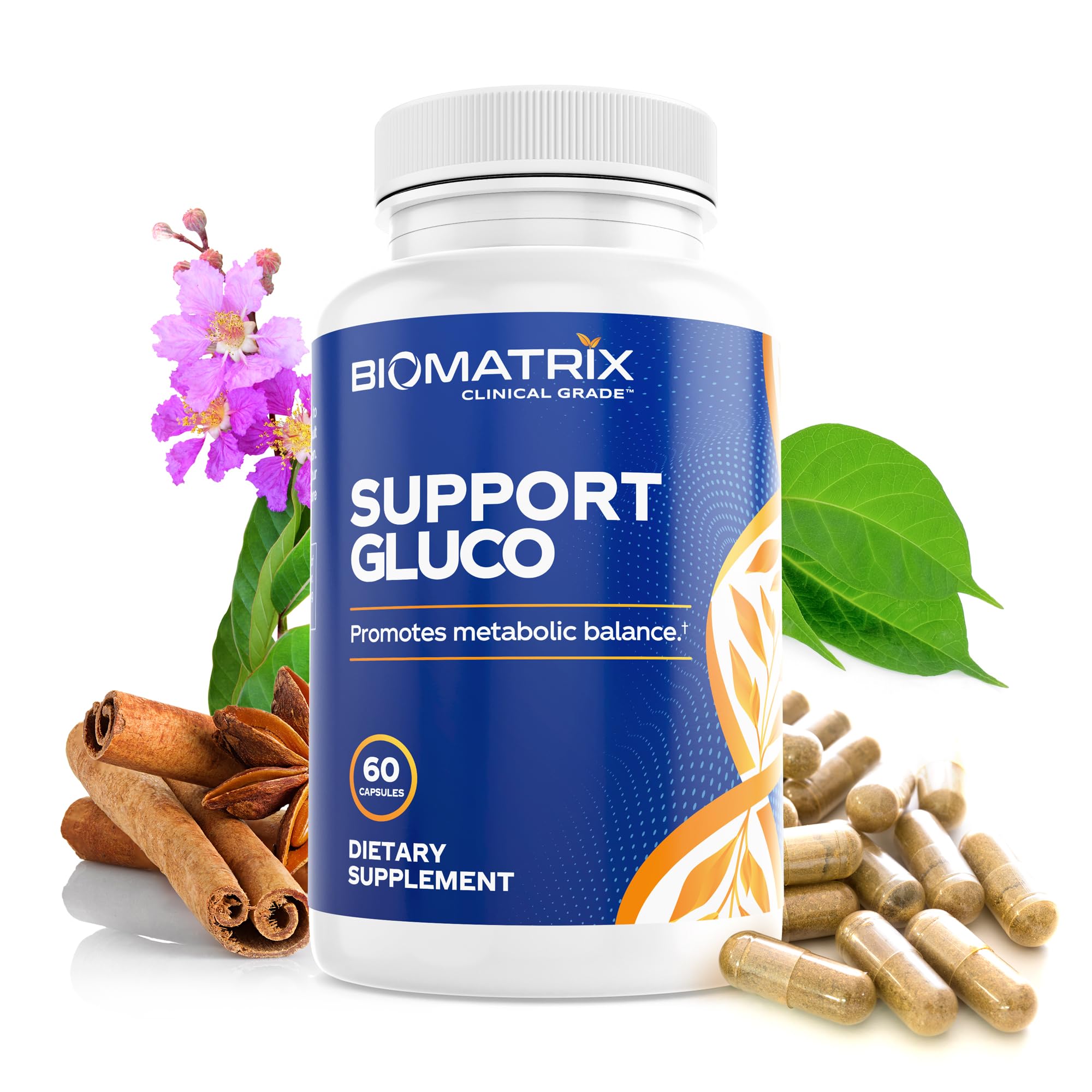 BioMatrix Metabolism Supplement, Cinnamon, Gymnema, Chromium, Support Gluco