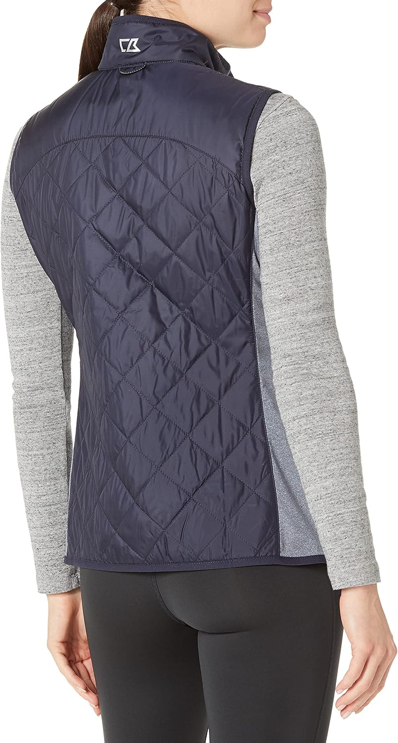 Cutter & Buck Women's Weathertec Lightweight Sandpoint Quilted Packable Spark Vest - Image 2