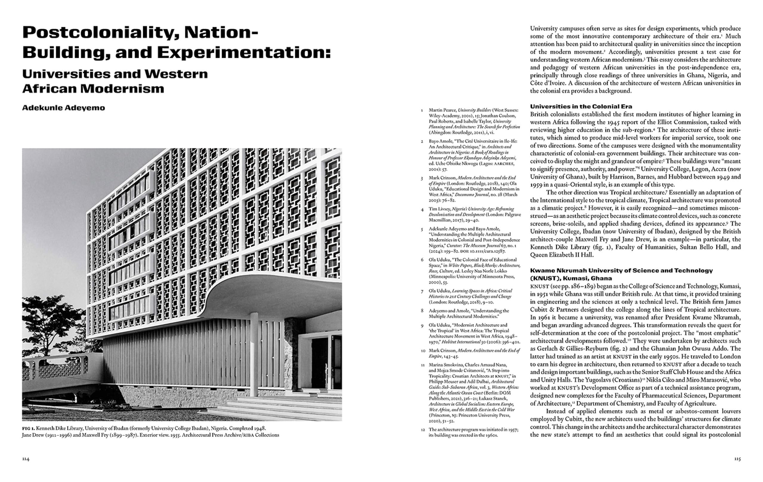 Architects of Liberation Modernism in Western Africa /anglais