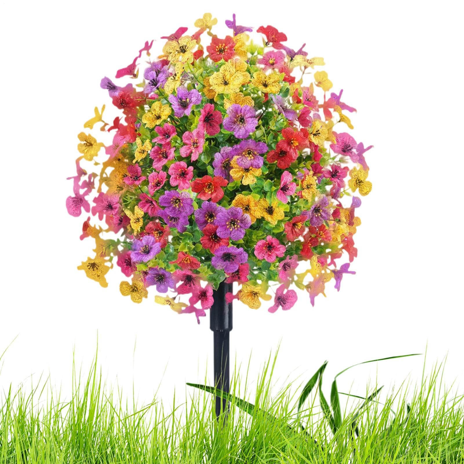 Piquets de jardin sans décoloration durables de 60 cm multicolores