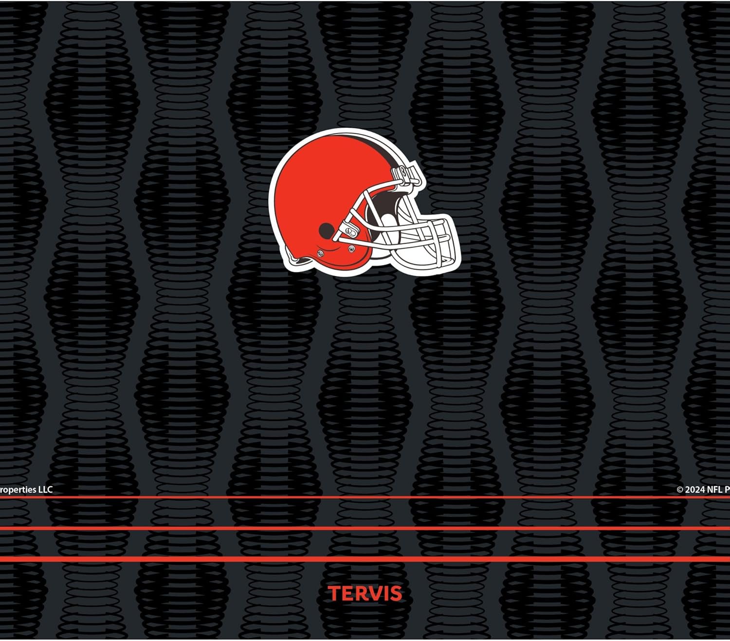 Tervis Venture Water Bottle NFL® Cleveland Browns - Full Speed Triple Insulated Tumbler Travel Cup Keeps Drinks Cold & Hot, 36oz, Stainless Steel