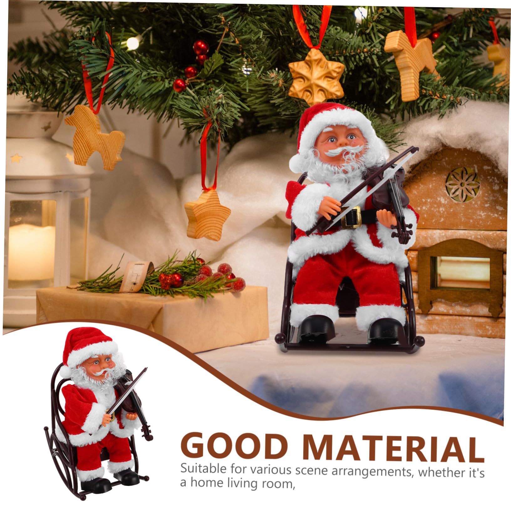NOLITOY Regalo De Fiesta Pequeño Muñeco De Papá Noel Encantador Juguete De Papá Noel Eléctrico Recuerdos De Fiesta De Navidad