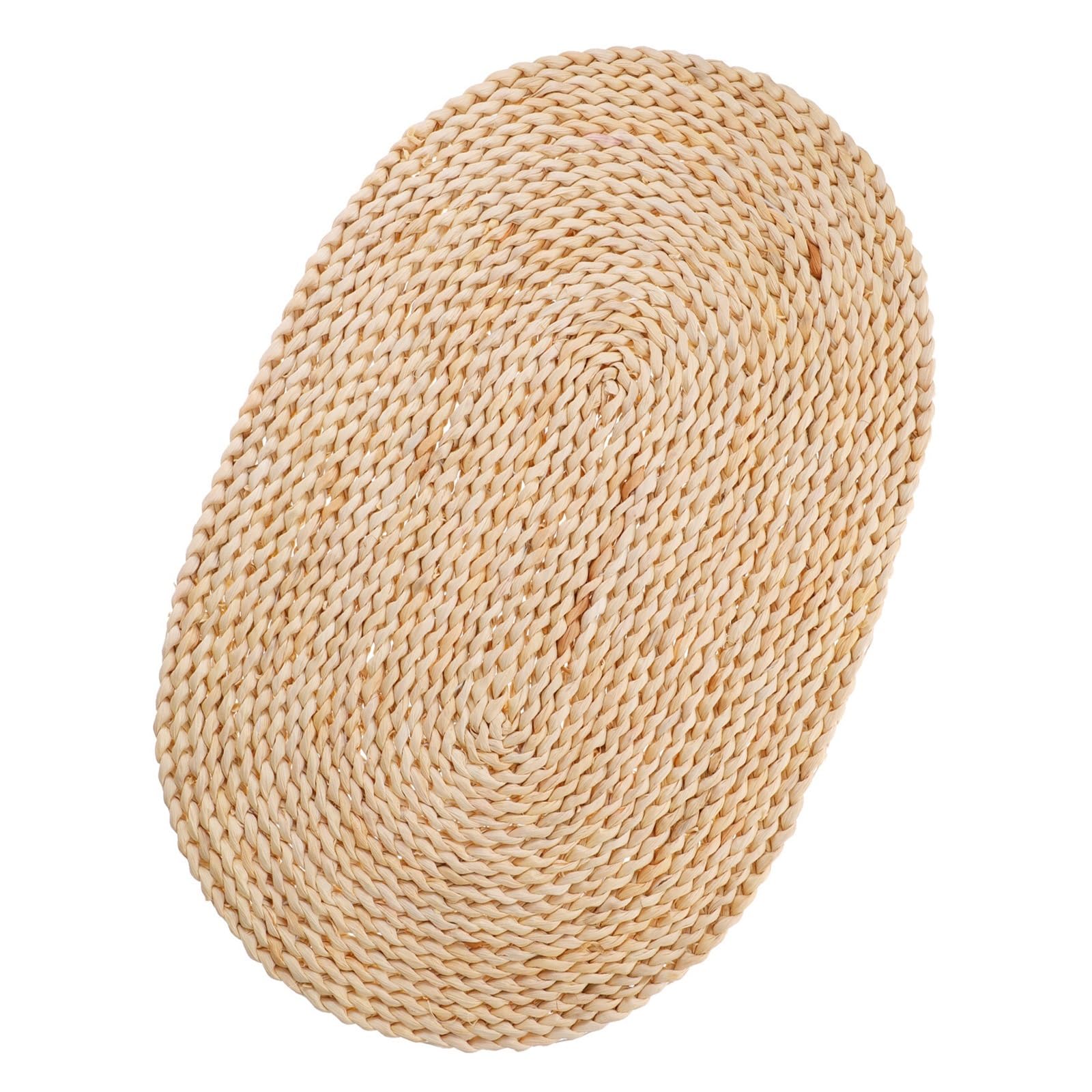 Napperon tressé ovale en paille pour table à manger, 45cm tapis de couverts résistant la chaleur