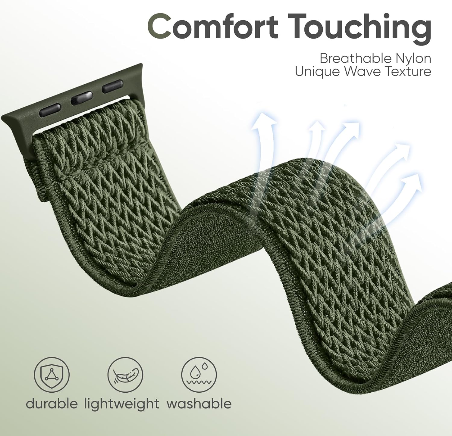 4 Pack Stretchy Nylon Band Compatible with Apple Watch Bands for Men Women 44mm 40mm 41mm 42mm 45mm 46mm 49mm 38mm, Braided Solo Loop Elastic Strap for iWatch Ultra 3 2 Series 11 10 9 8 7 6 5 4 SE 3 - Image 4