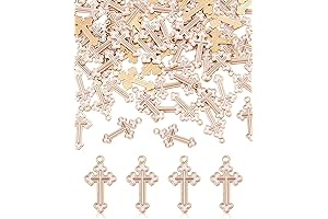 Exquisite White Cross Pendants for Jewelry Making