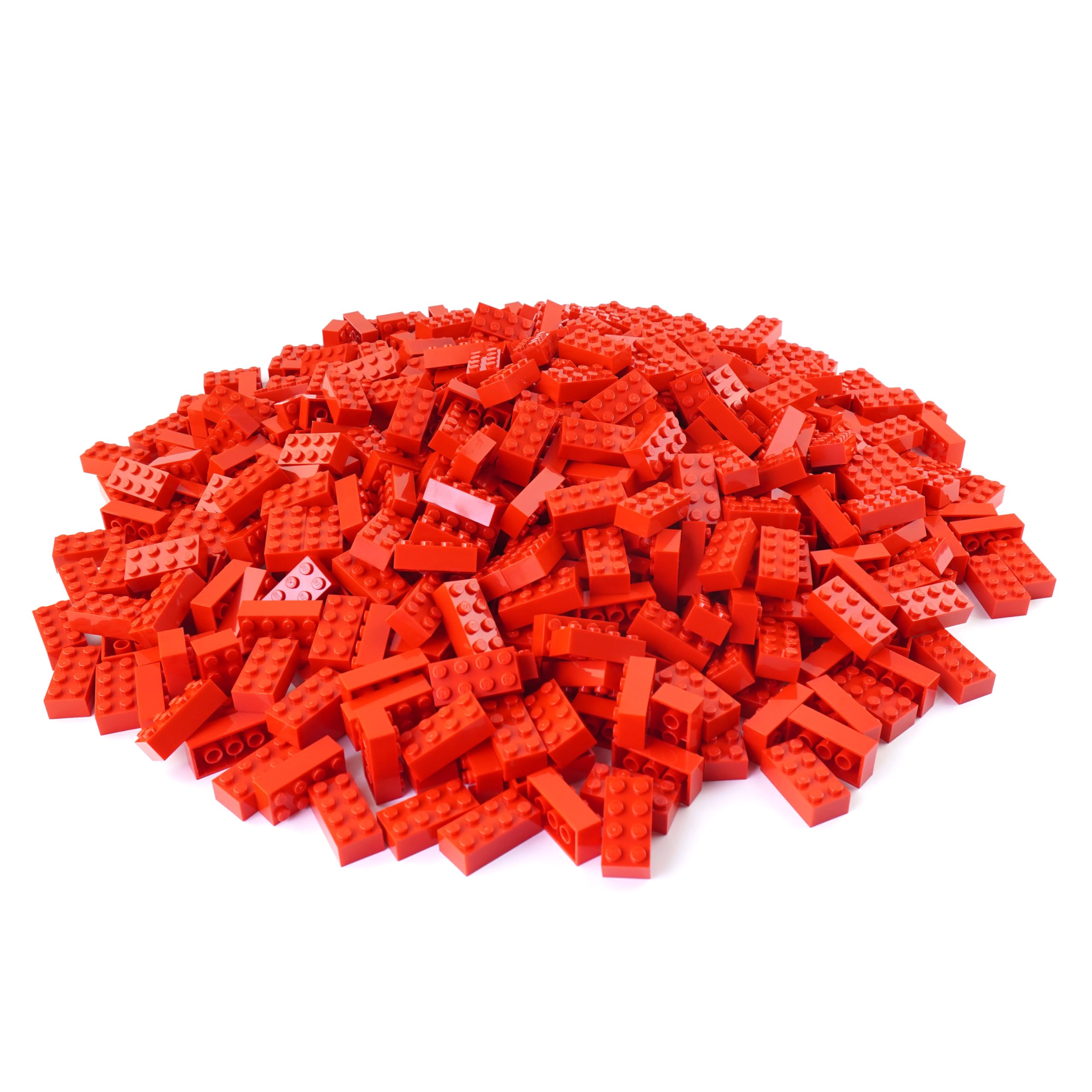 LEGO Classic 100 pièces 2 x 4 Pierres avec séparateur de Pierres (Rouge)