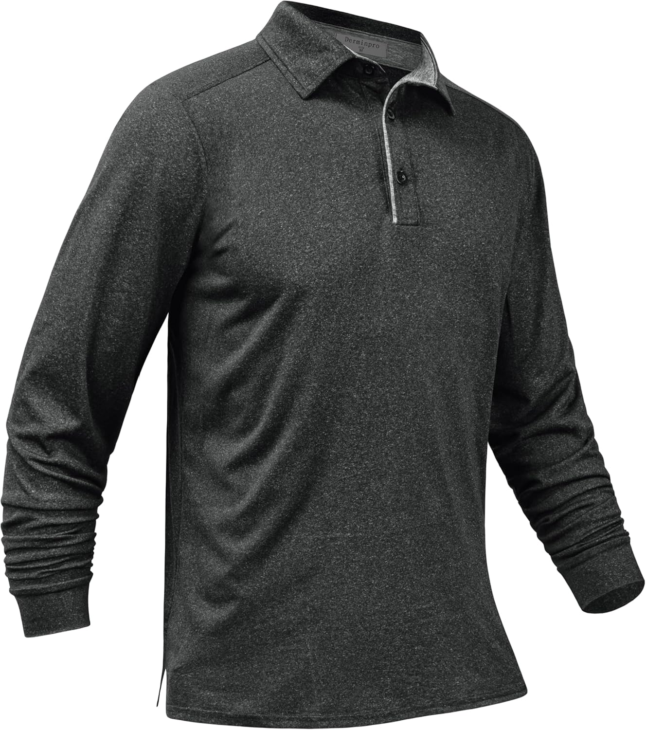 Derminpro Men’s Polo Shirts Long Sleeve Quick Dry Athletic Golf T-Shirts