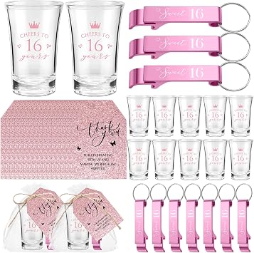 Sweet 16th Party Favors for Guests, Thank You Gifts Bulk