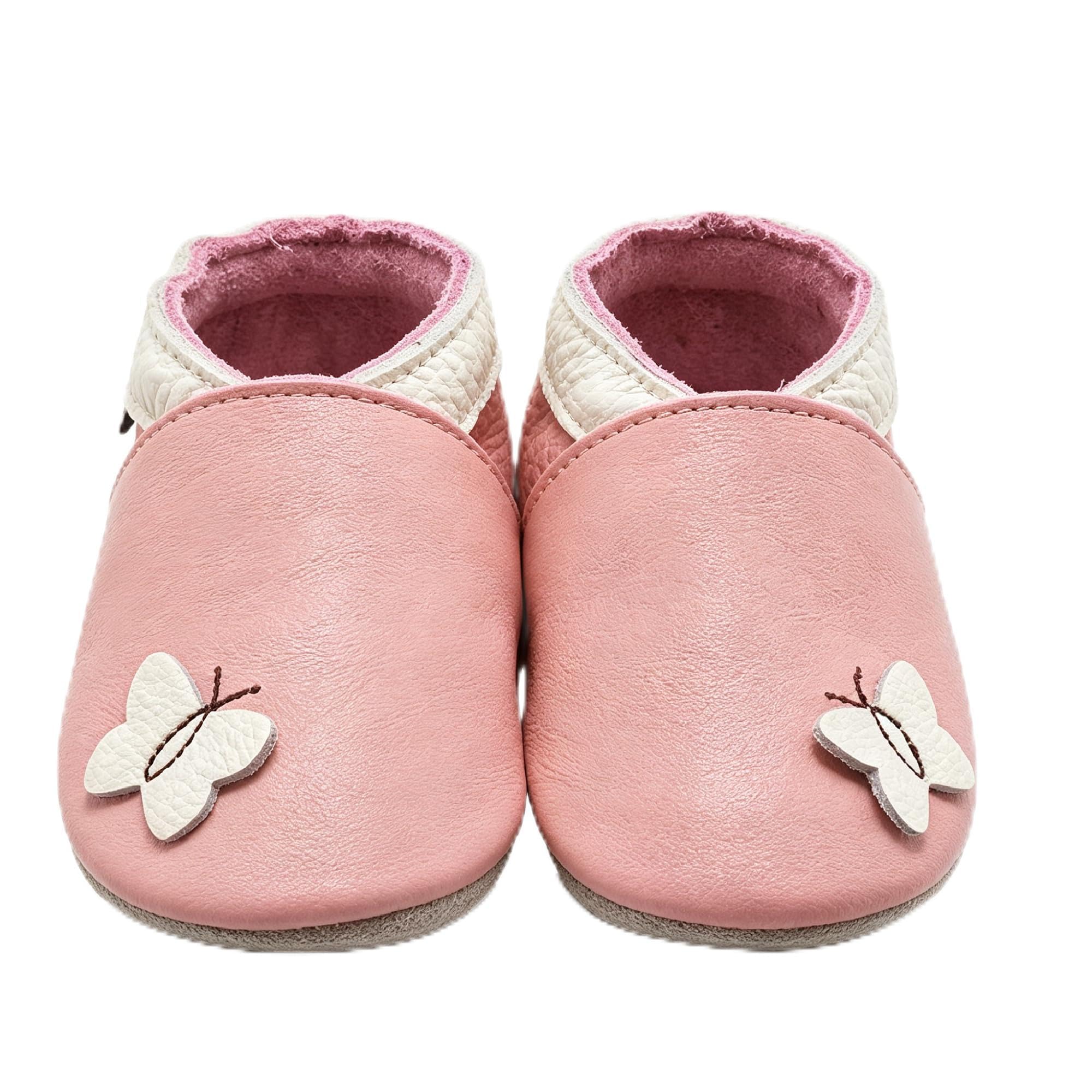 Mejale Baby Krabbelschuhe aus Rindsleder mit Wildledersohle | Breite Zehenbox, elastischer Schaft und weiche Wildledersohle für natürlichen Komfort bei den ersten Schritten