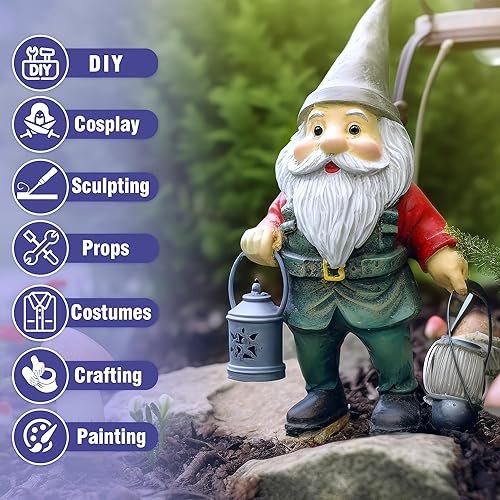 Miniatura 8 de SELEAD Arcilla de espuma blanca 52.91 oz  Moldeable secado al aire ultra ligero modelado Arcilla mágica para adultos, cosplay, bricolaje, escultura,