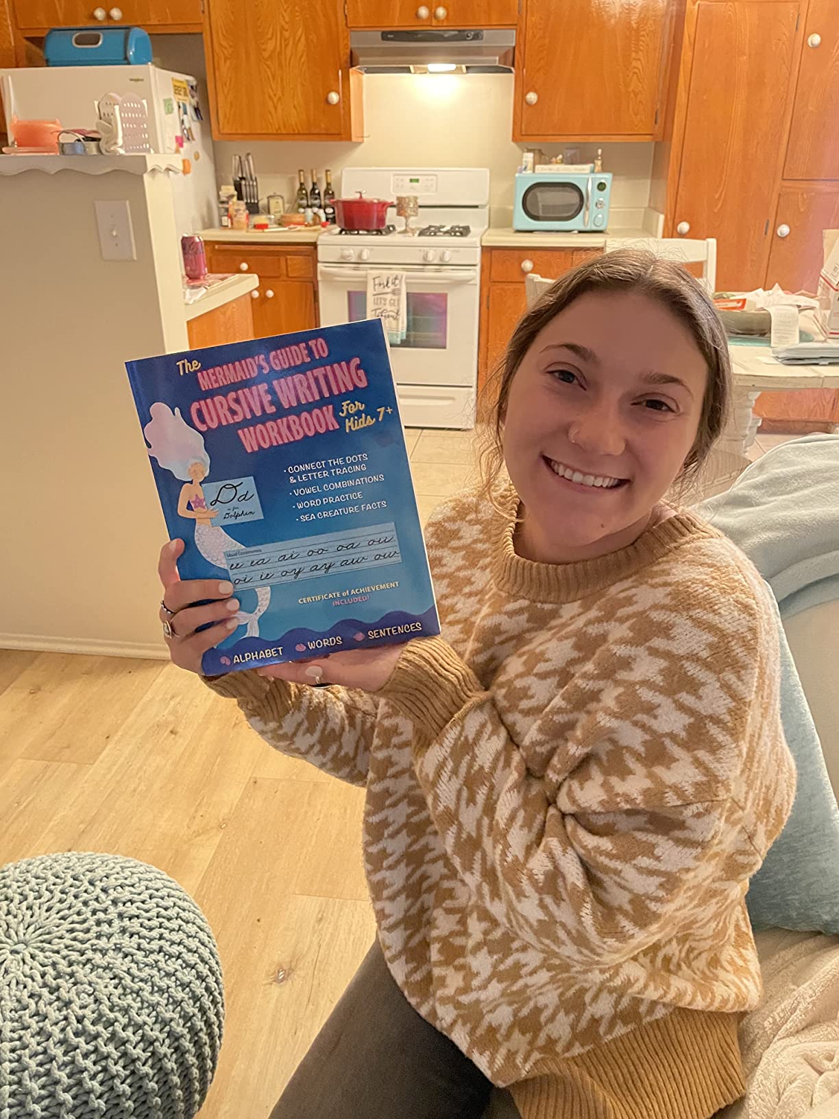 The Mermaid’s Guide to Cursive Writing Practice Book For Ages 7+: This ...