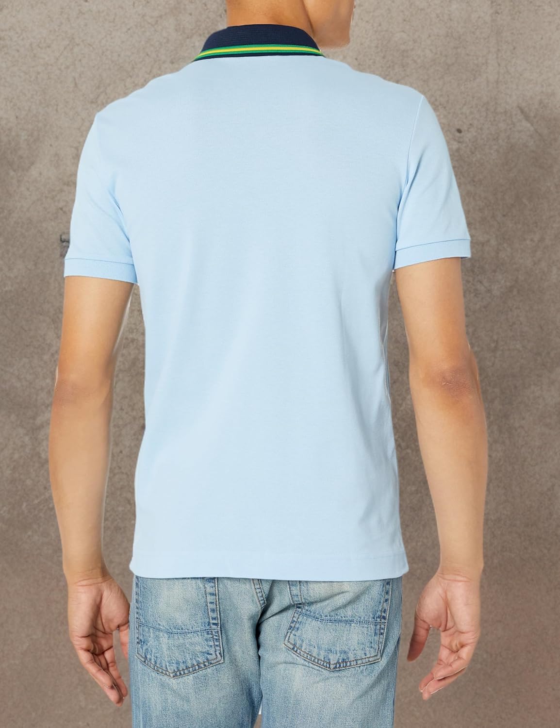 Lacoste Mens Smart Paris Regular Fit Contrast Neck Polo Shirt - Image 3