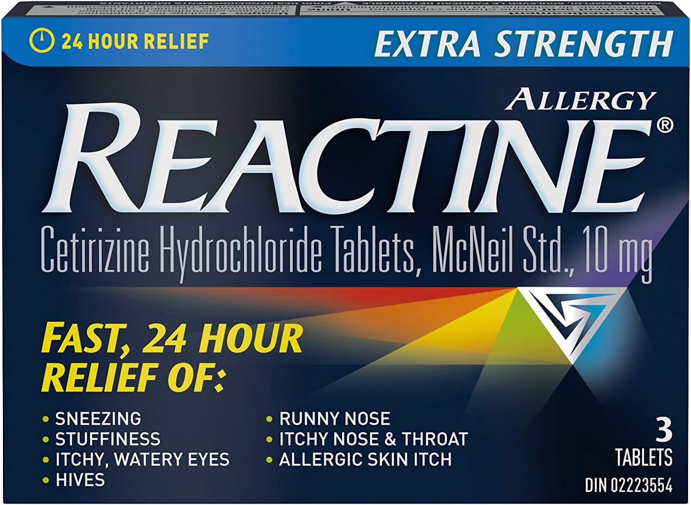 reactine Extra Strength Antihistamine Tablets 10mg Cetirizine