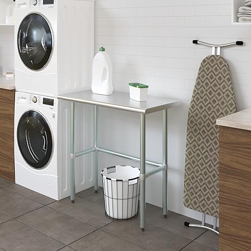 Miniatura 6 de MESA DE TRABAJO CON BARRA REMOVIBLE APROBADA POR LA NFS, Acero inoxidable