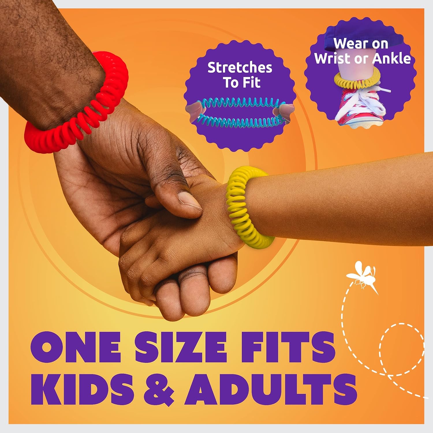 Superband Mosquito Repellent Bracelets for Adults & Kids - Pack of 25 - Long Lasting, Natural Bug and Insect Repellent Bracelet - Waterproof, Individually Wrapped, Deet-Free Bands - Multicolor