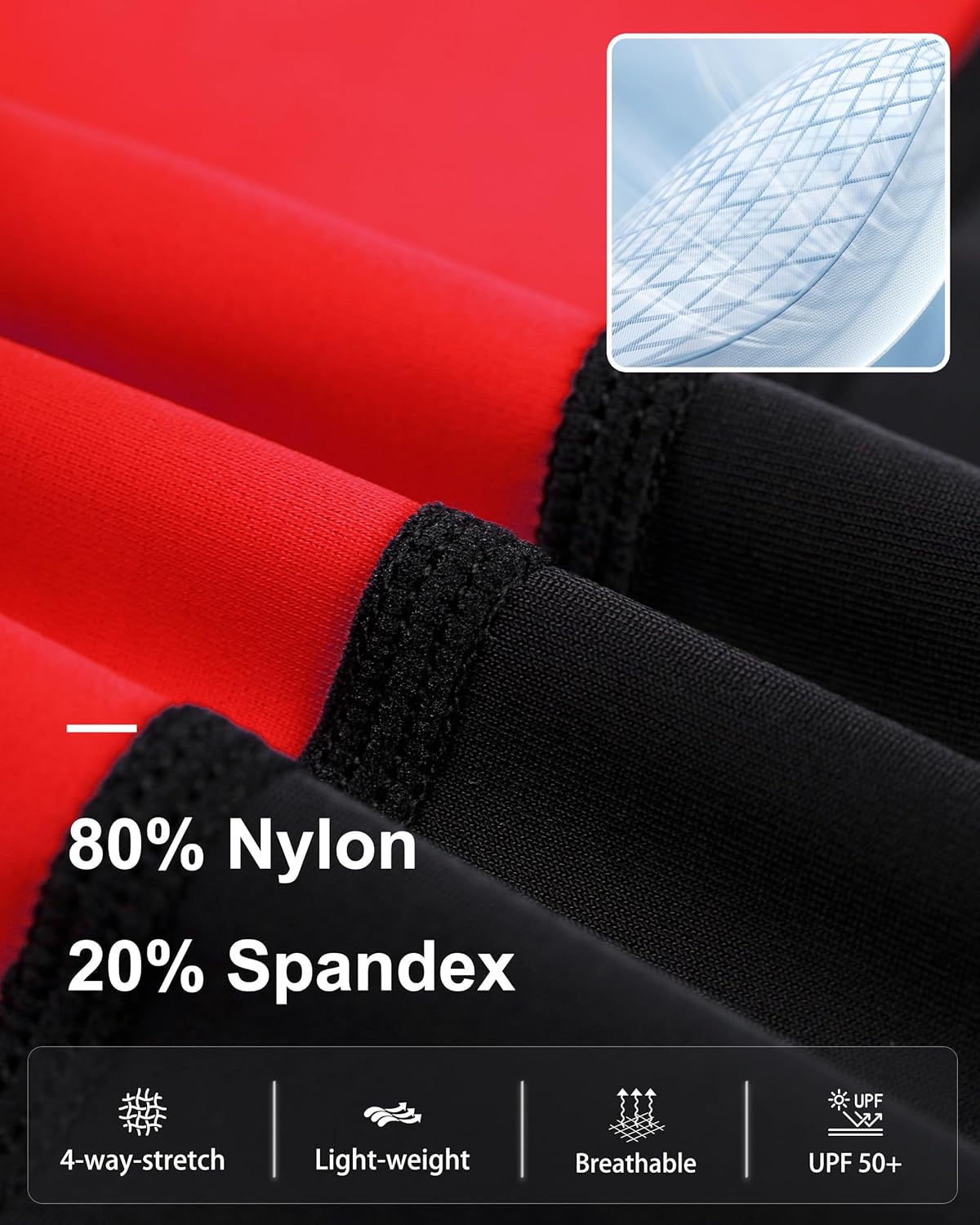 Roadbox Boys Swim Jammers, Quick Dry Youth Competitive Swimsuit, UPF 50+ Bathing Kids Athletic Compression Swimming Shorts - Image 4