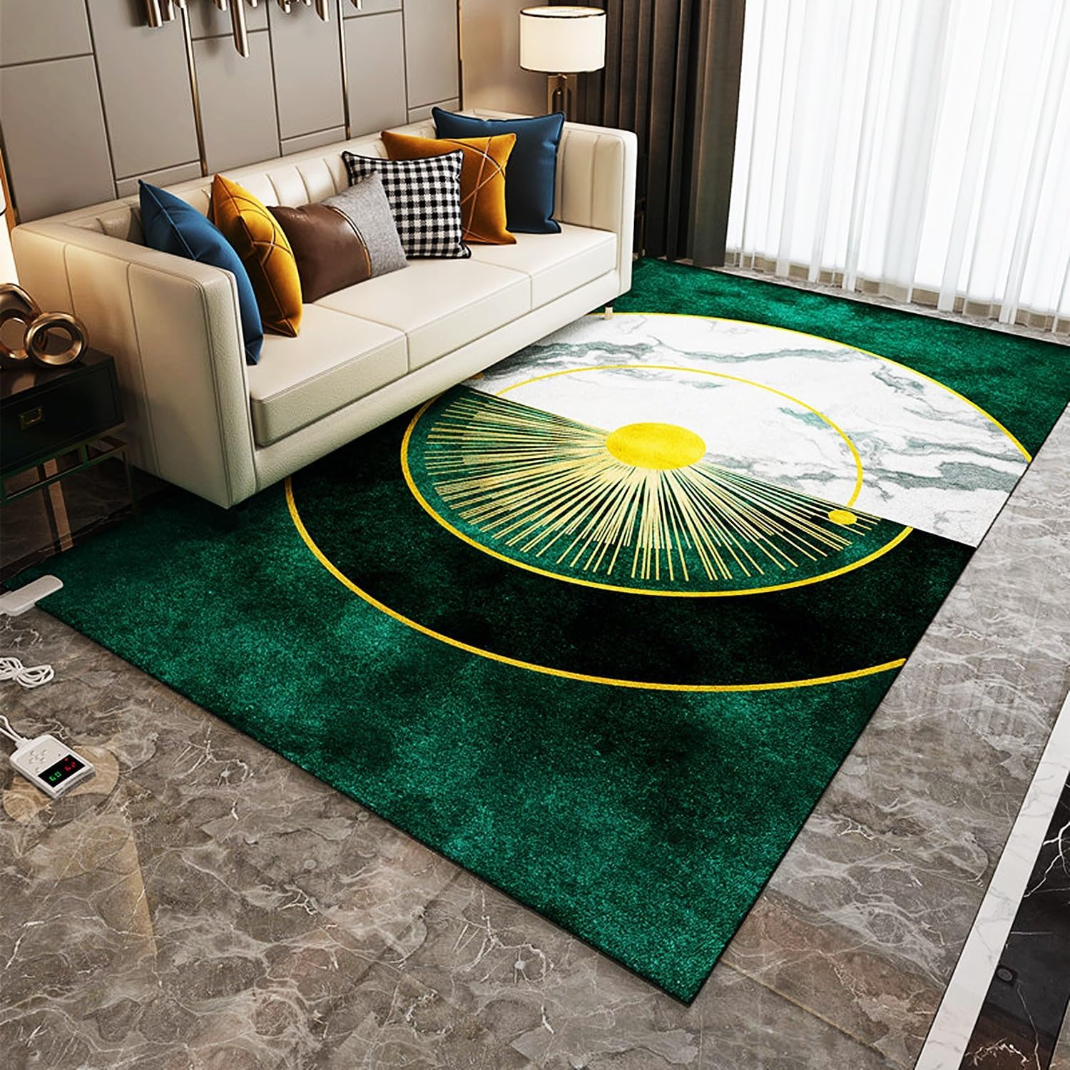 Calefactor Eléctrico Infrarrojo de Piso, Alfombra Calefactora 55x90cm