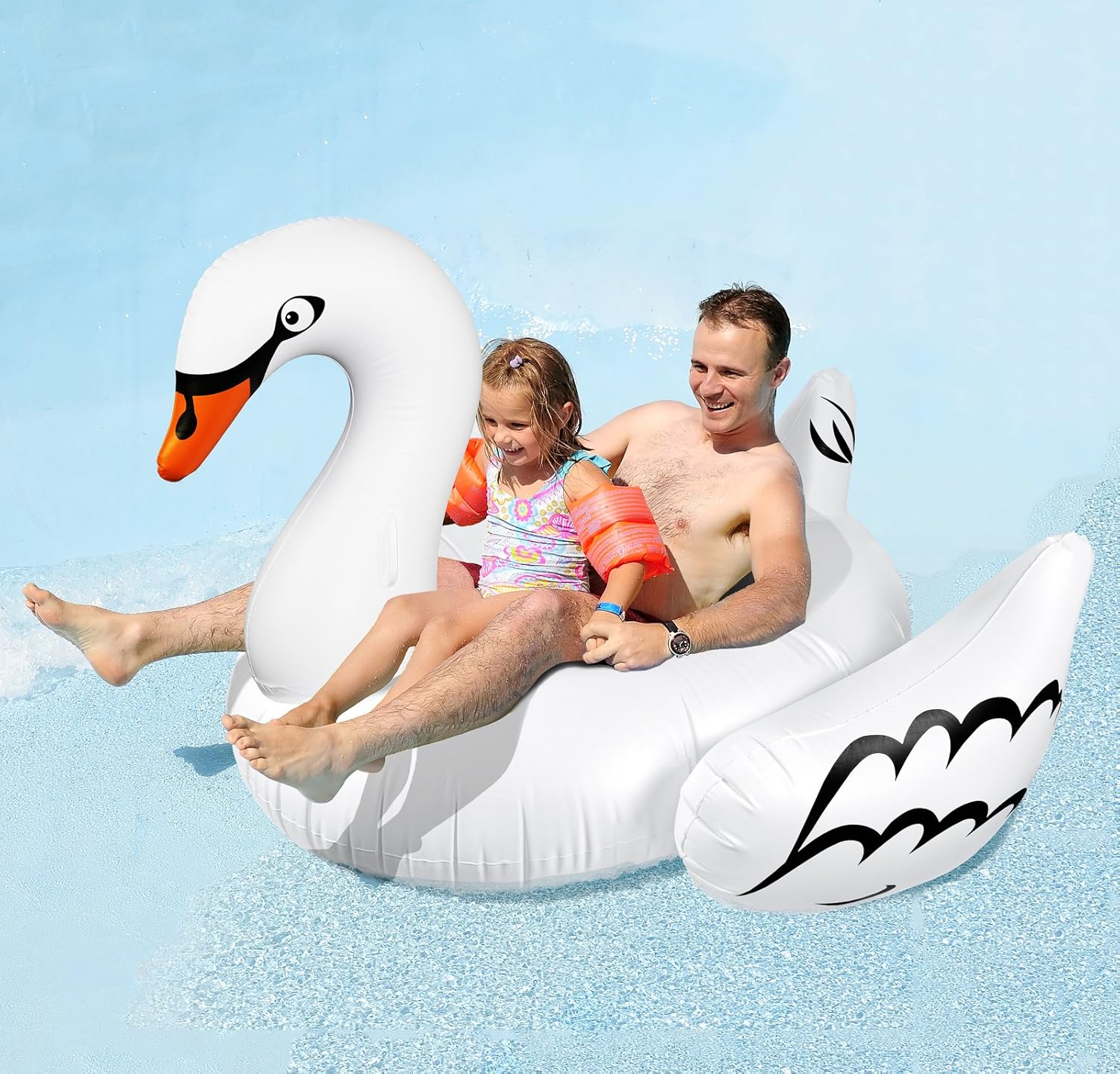 Buy Greenco Giant Inflatable Swan Pool 