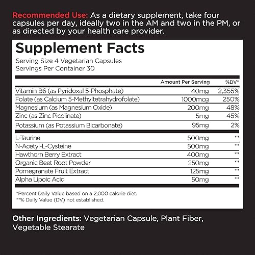 Miniatura 8 de Livingood Daily Paquete de apoyo para la presión arterial - Suplementos para la salud del