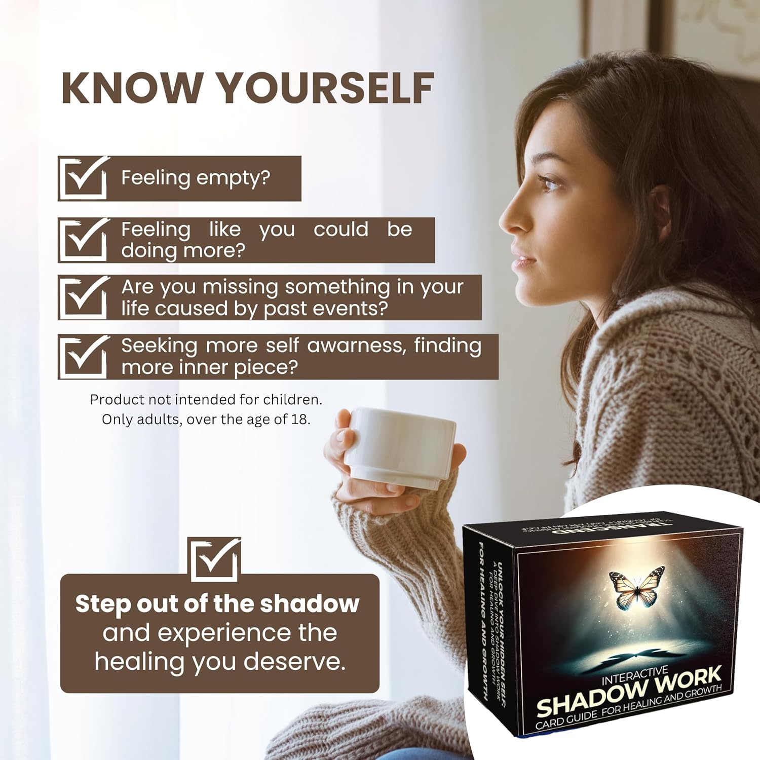 Shadow Work Cards The First, Interactive Shadow Work Game Distilled from Shadow Work journals
