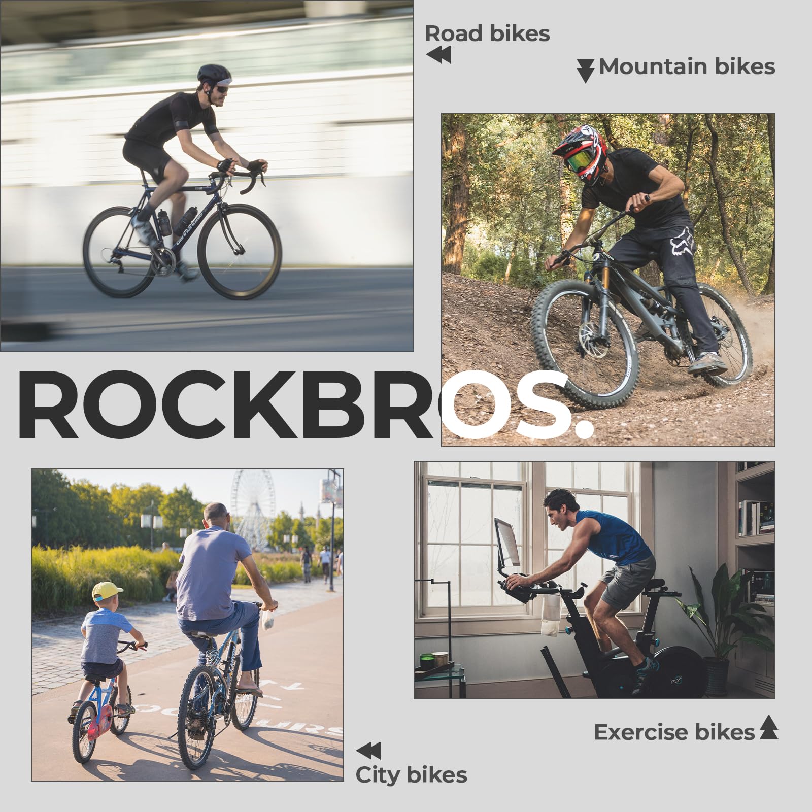 ROCKBROS Housse de siège de vélo rembourrée en gel pour homme et femme, confortable, coussin de siège de vélo réglable compatible avec Peloton, siège de vélo extérieur et intérieur (25,4 x 17,8 cm)