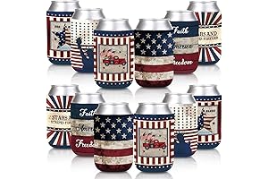 Whaline Patriotic Can Coozies for Independence Day