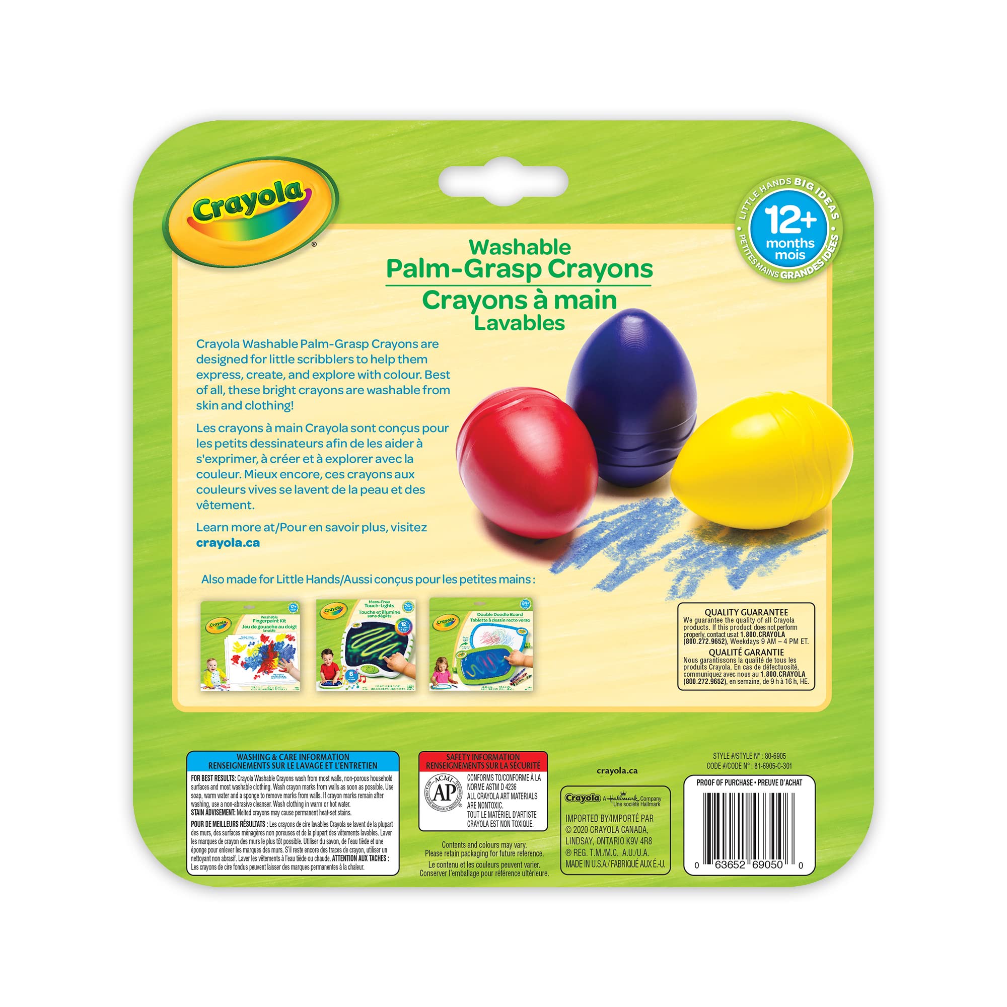 Crayola My First Egg Crayons, Easy-Grip