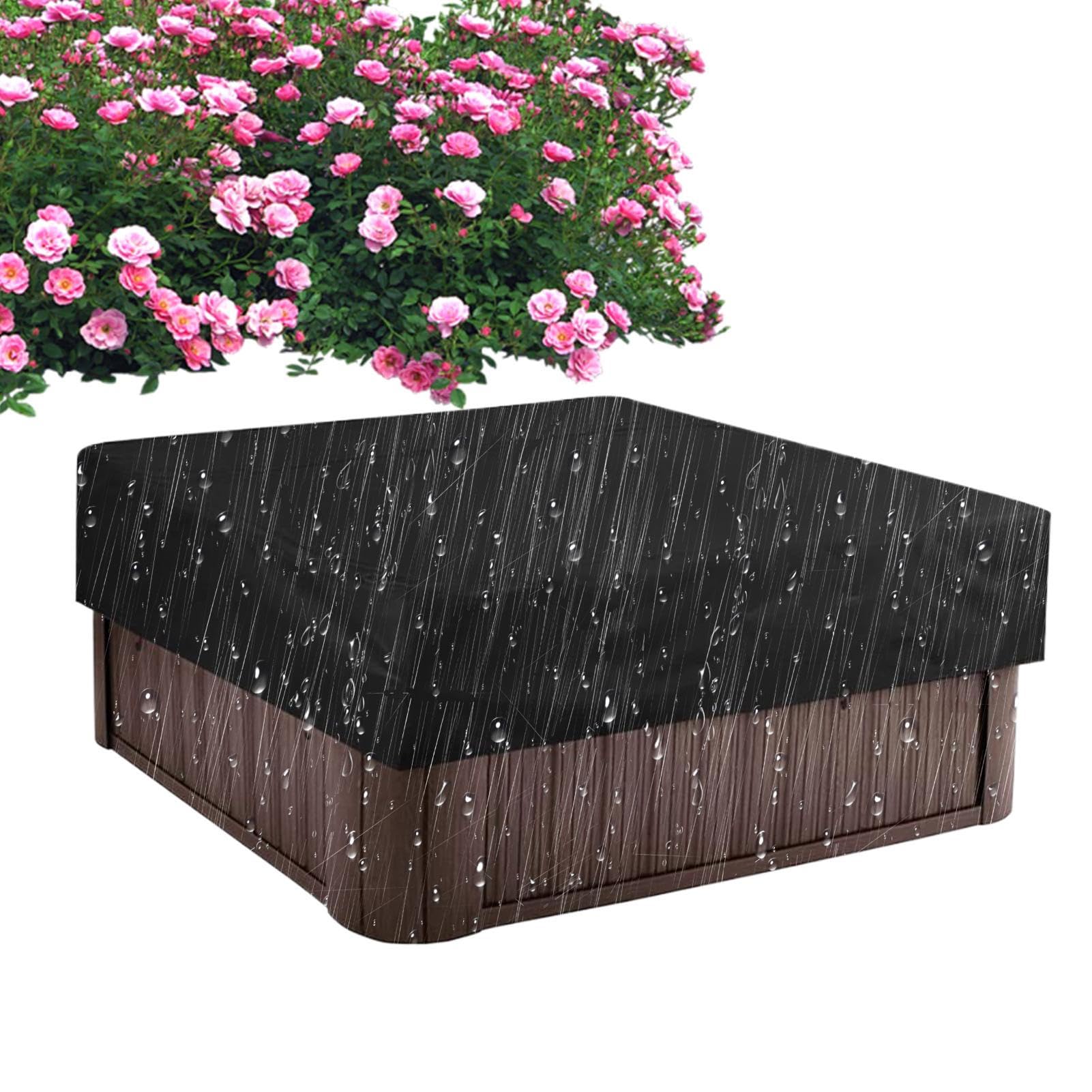 Housse de spa contre les UV et la pluie pour jacuzzi de terrasse