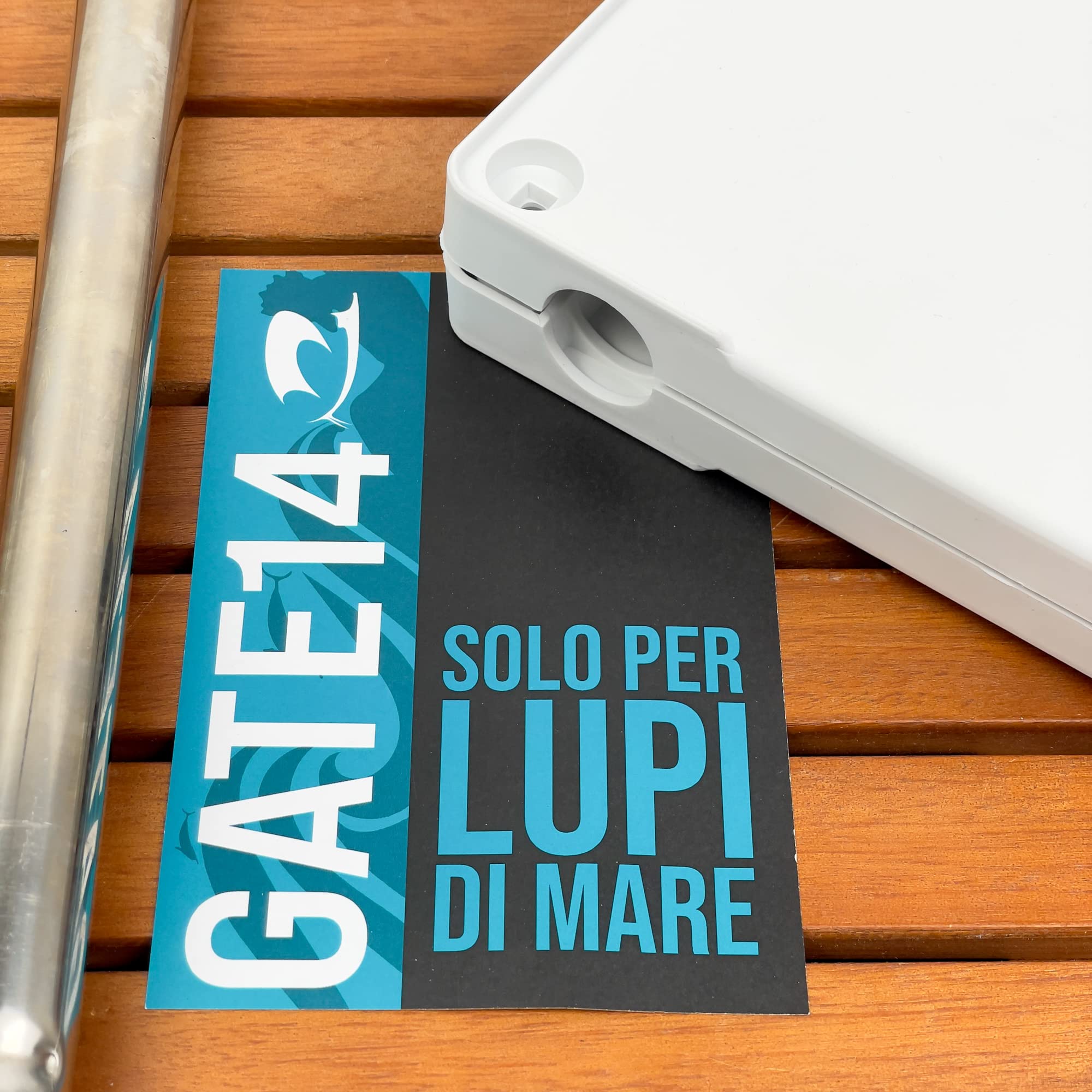 GATE14® Support pour moteur hors-bord en plastique blanc max. 30 kg Fixation au balcon