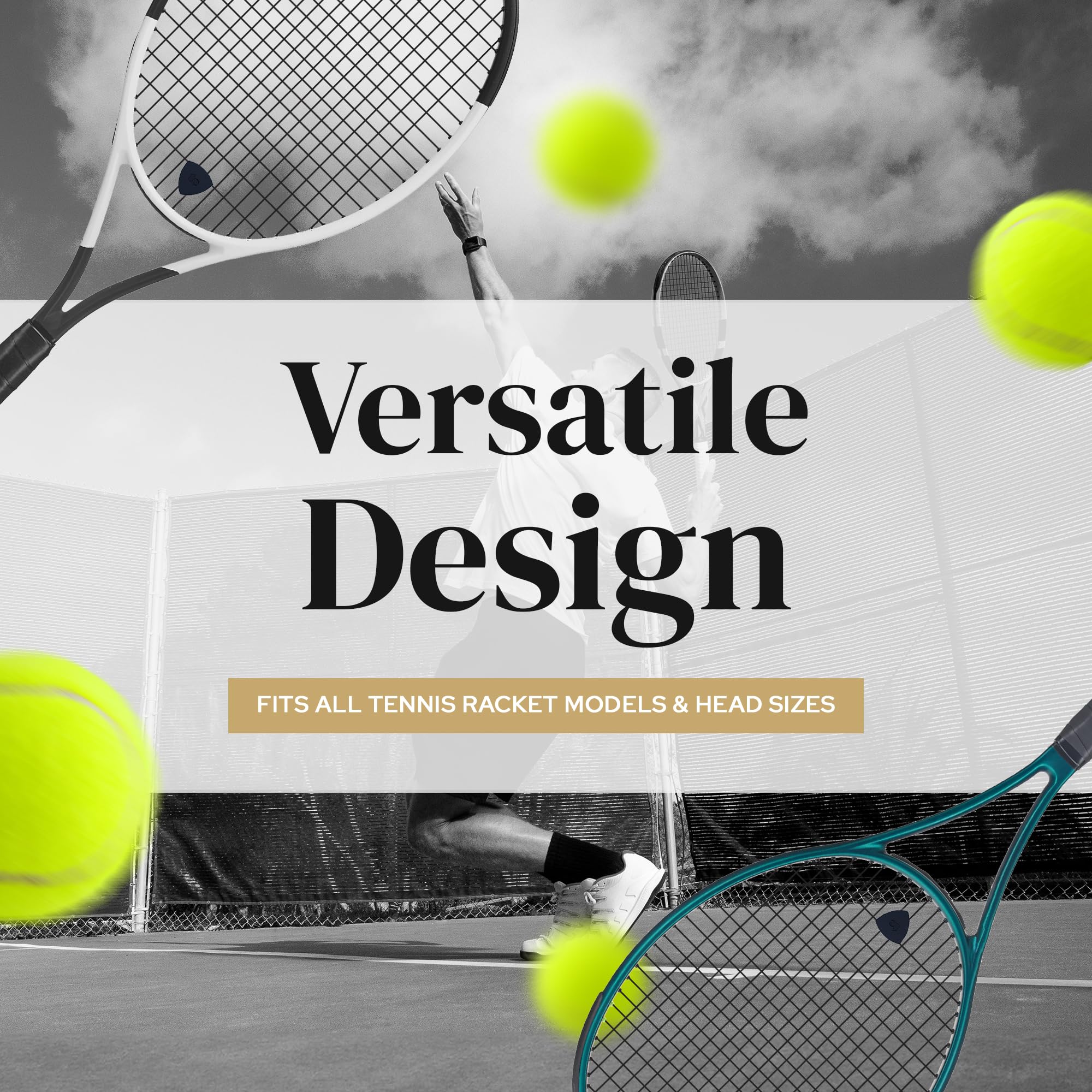 Amortisseurs De Vibrations TennisCompanion – Lot De 4 – Réduit Les Vibrations, Améliore La Sensation De Jeu