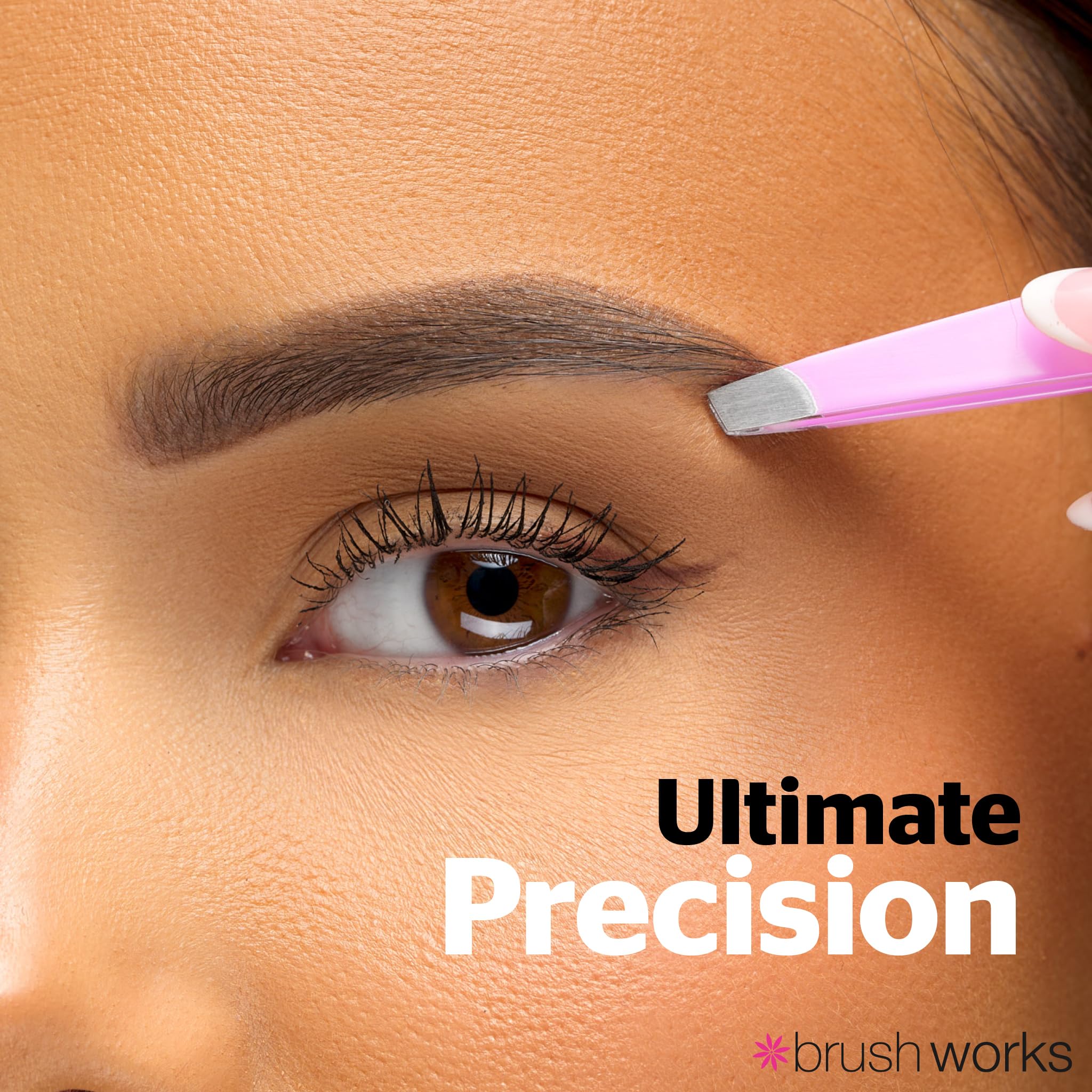 Brushworks HD 4 Piece Combination Tweezer Set - Pastels