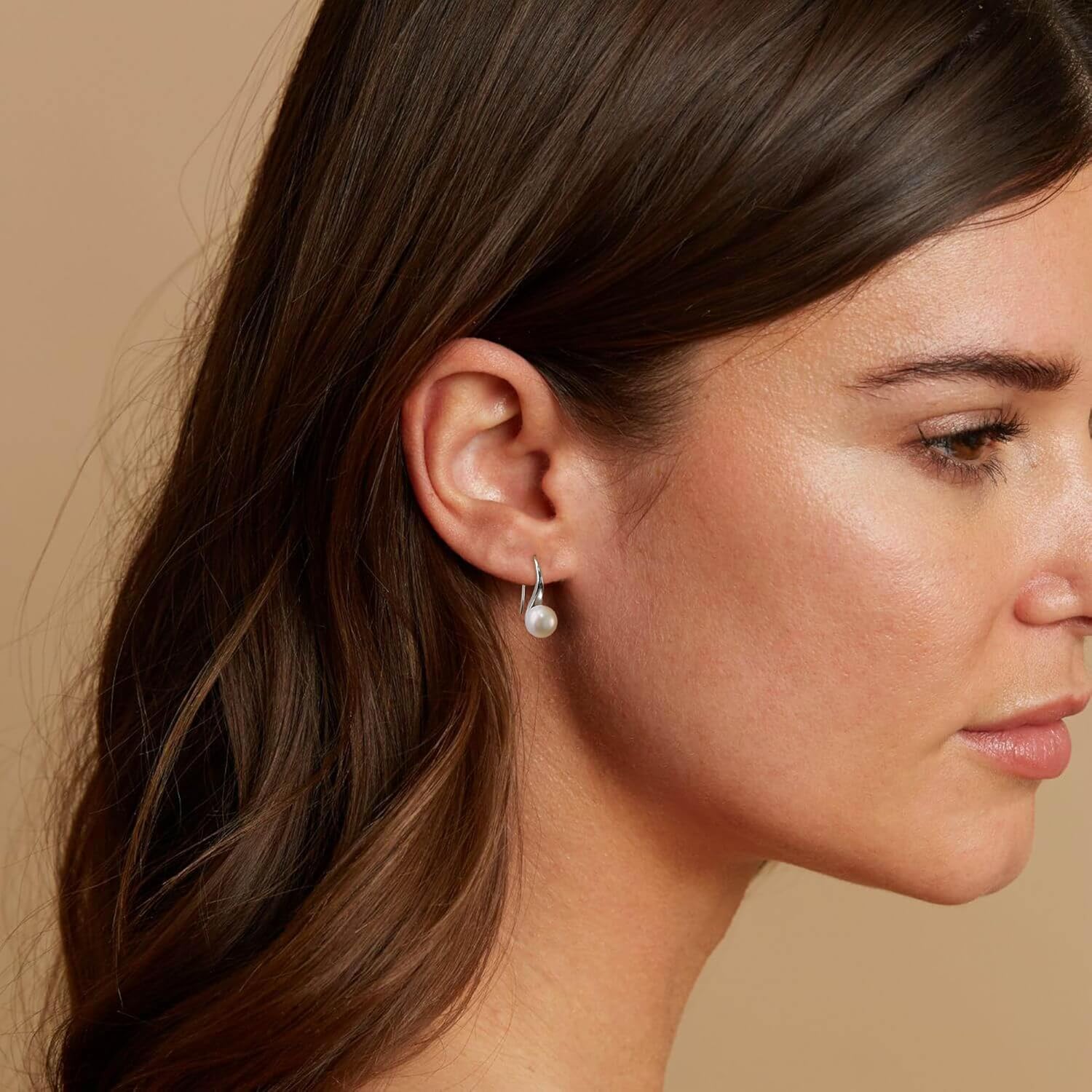 EVER FAITH 925 Sterling Silver Handpicked Pearls Dangle Earrings Wedding Bridal Prom Jewelry for Women Bride - Image 4