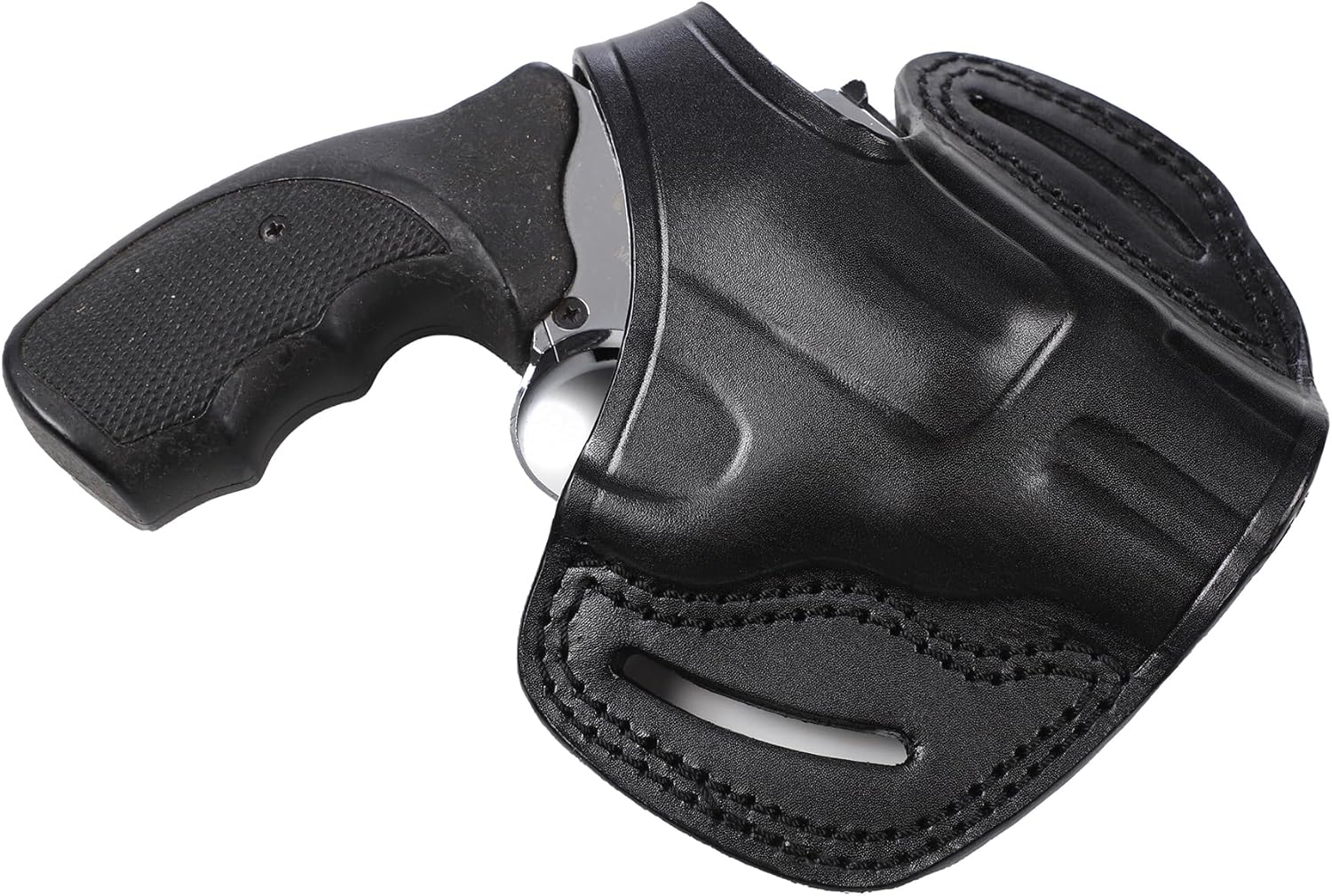 Pusat Holster | Leather OWB Thumb Break Holster Fits EAA Windicator 2 inch .38 SPL 6 Shot- Right and Left Hand Options - Hand-Molded Carry Case