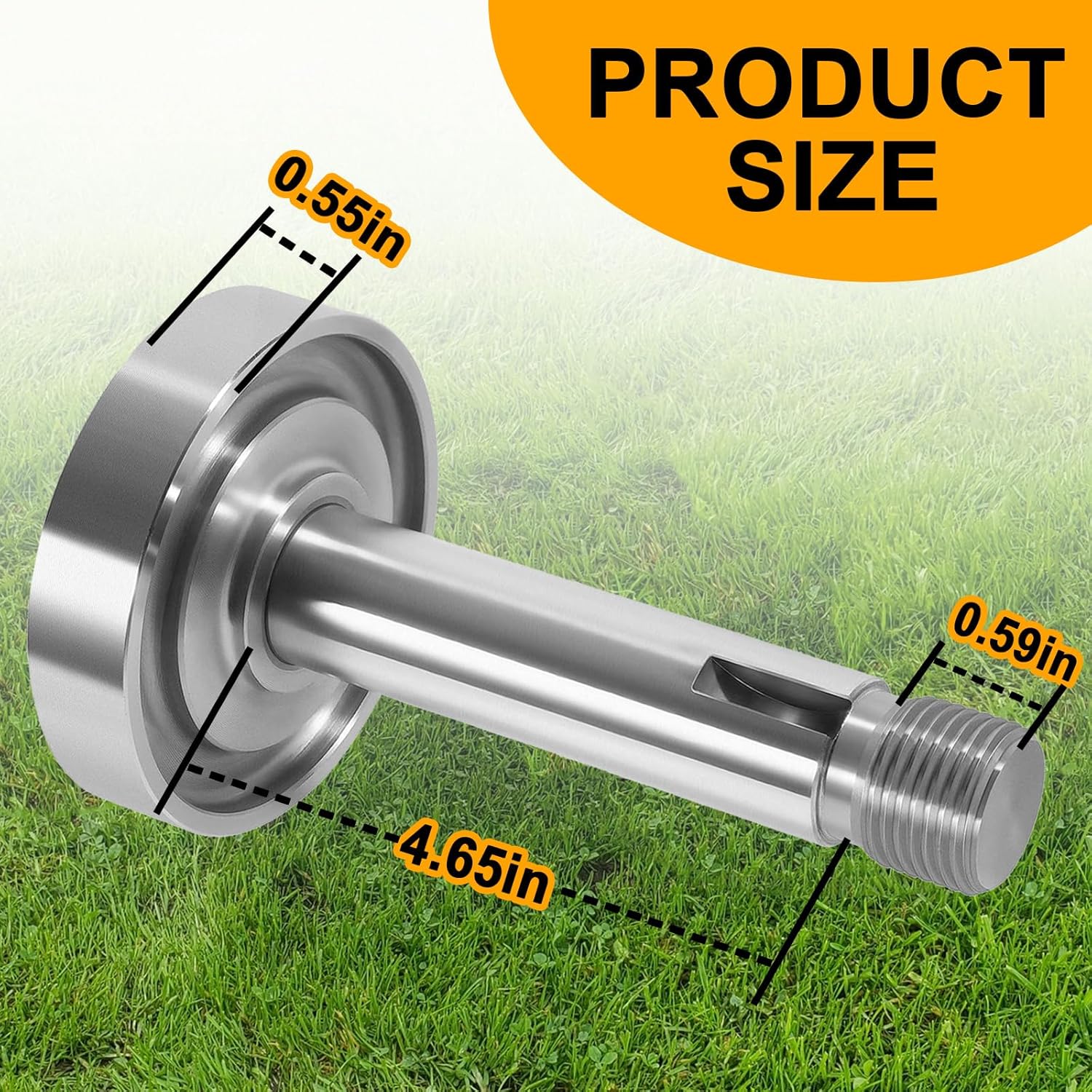 YMT AM39914 Lawn Mower Blade Spindle Shaft Fits for John Deere Spindle 48 120 140 300 GX70 R70 RX63 RX95 SRX75 SX85 SX95