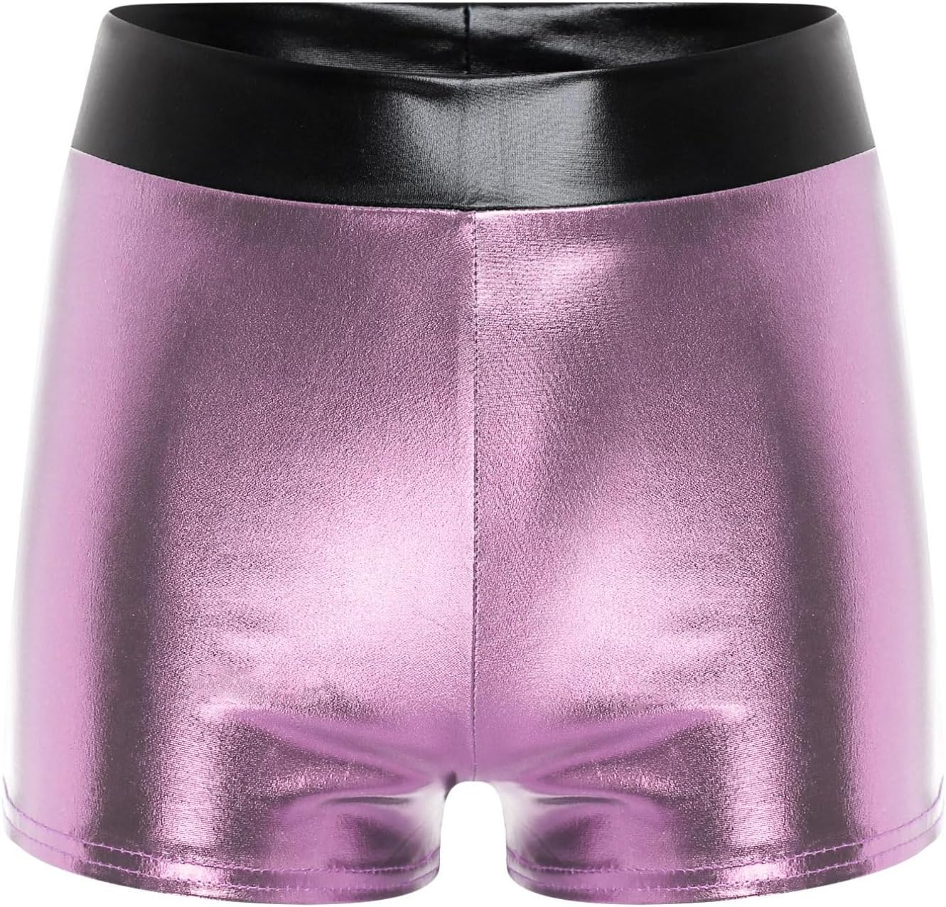 Agoky Womens Sexy Shiny Metallic Booty Shorts Holoraphic Dance Micro Shorts Rave Outfits Bottoms