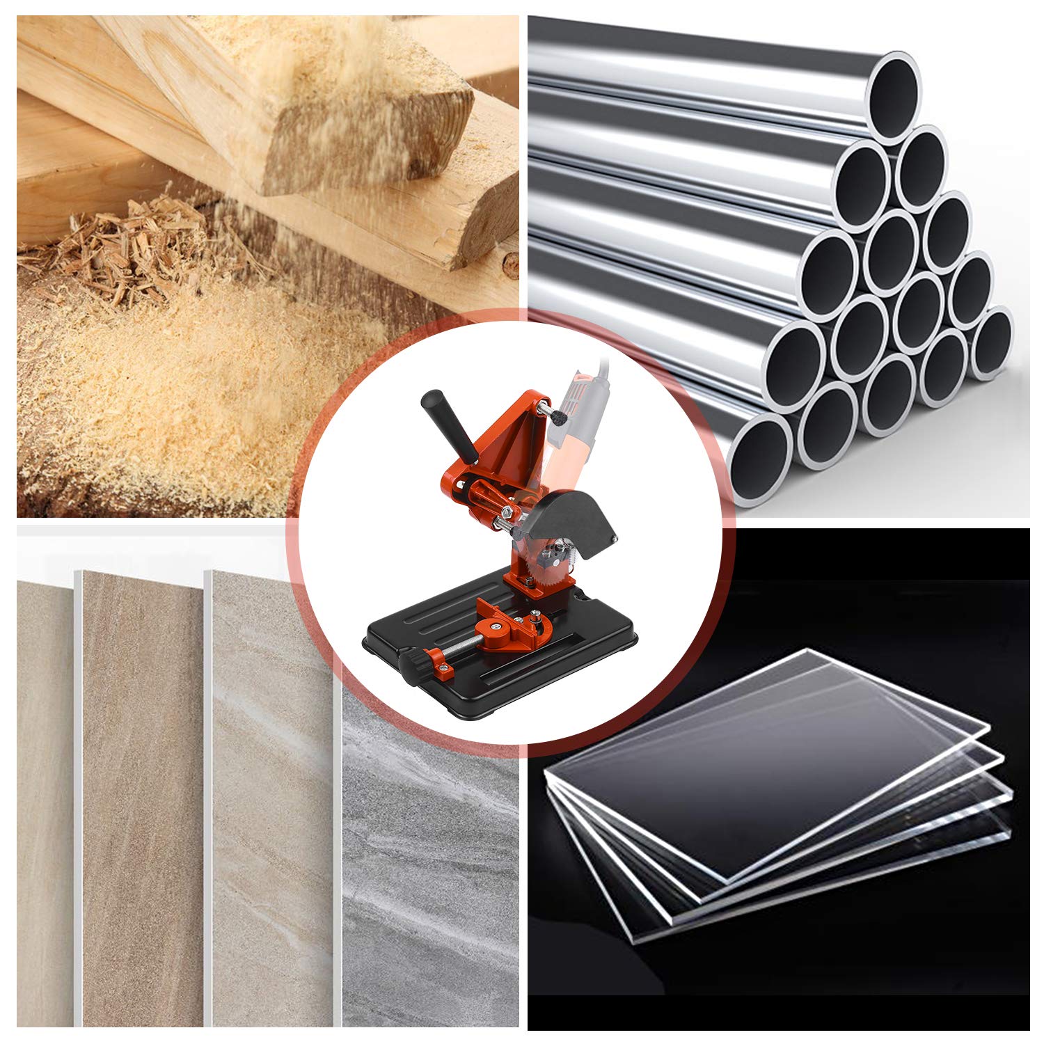 Smerigliatrice angolare multifunzione, supporto per smerigliatrice da 100/115/125 mm, strumento per la lavorazione del legno, utensili elettrici fai da te