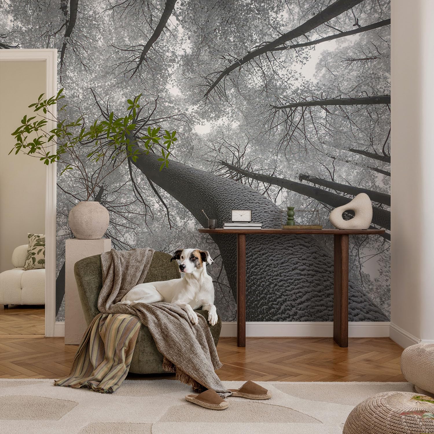 Papel Pintado Textil De Tejido No Tejido 416x254 cm Paisaje invernal