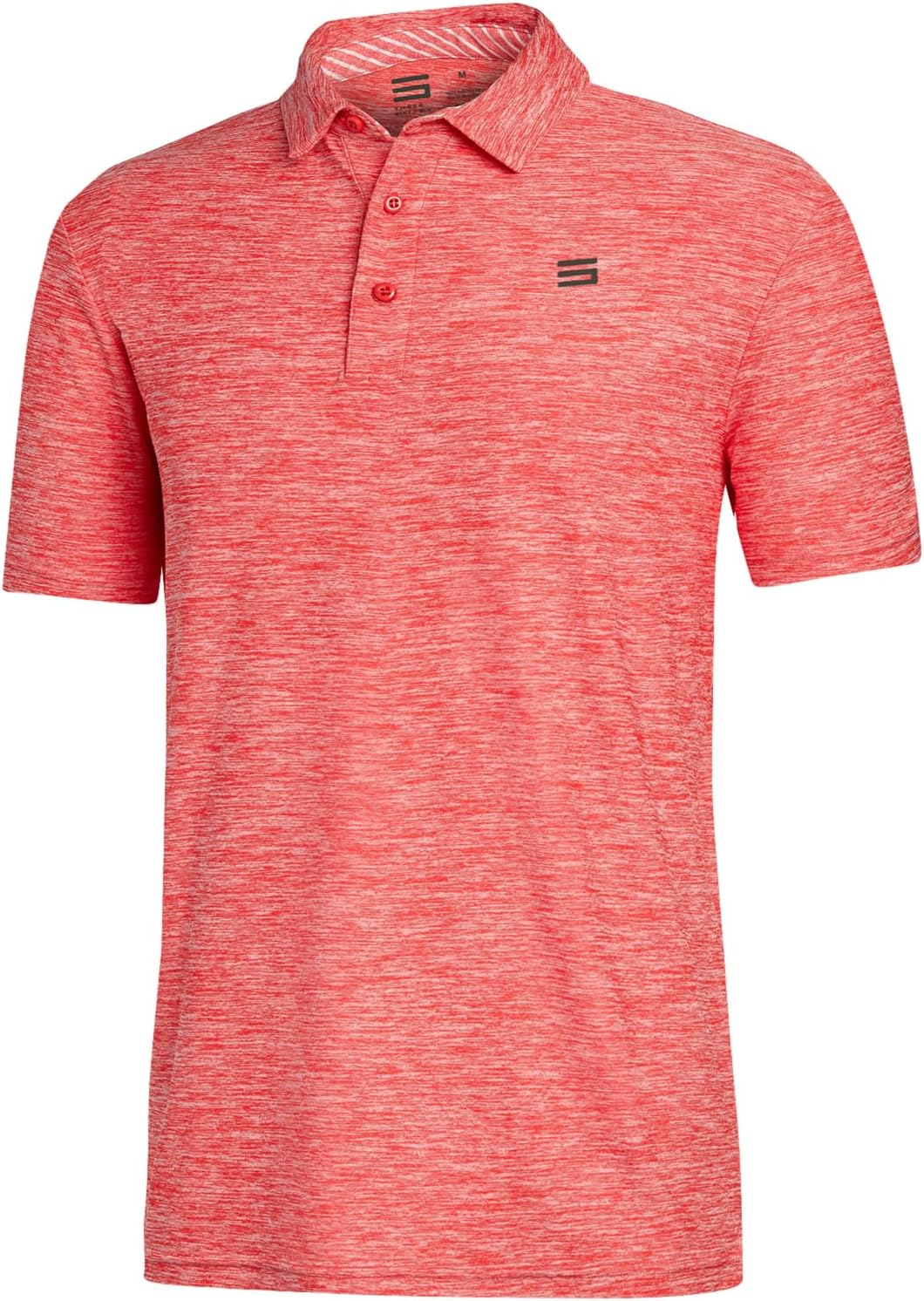 Three Sixty SixGolf Shirts for Men - Dry Fit Short-Sleeve Polo, Athletic Casual Collared T-Shirt