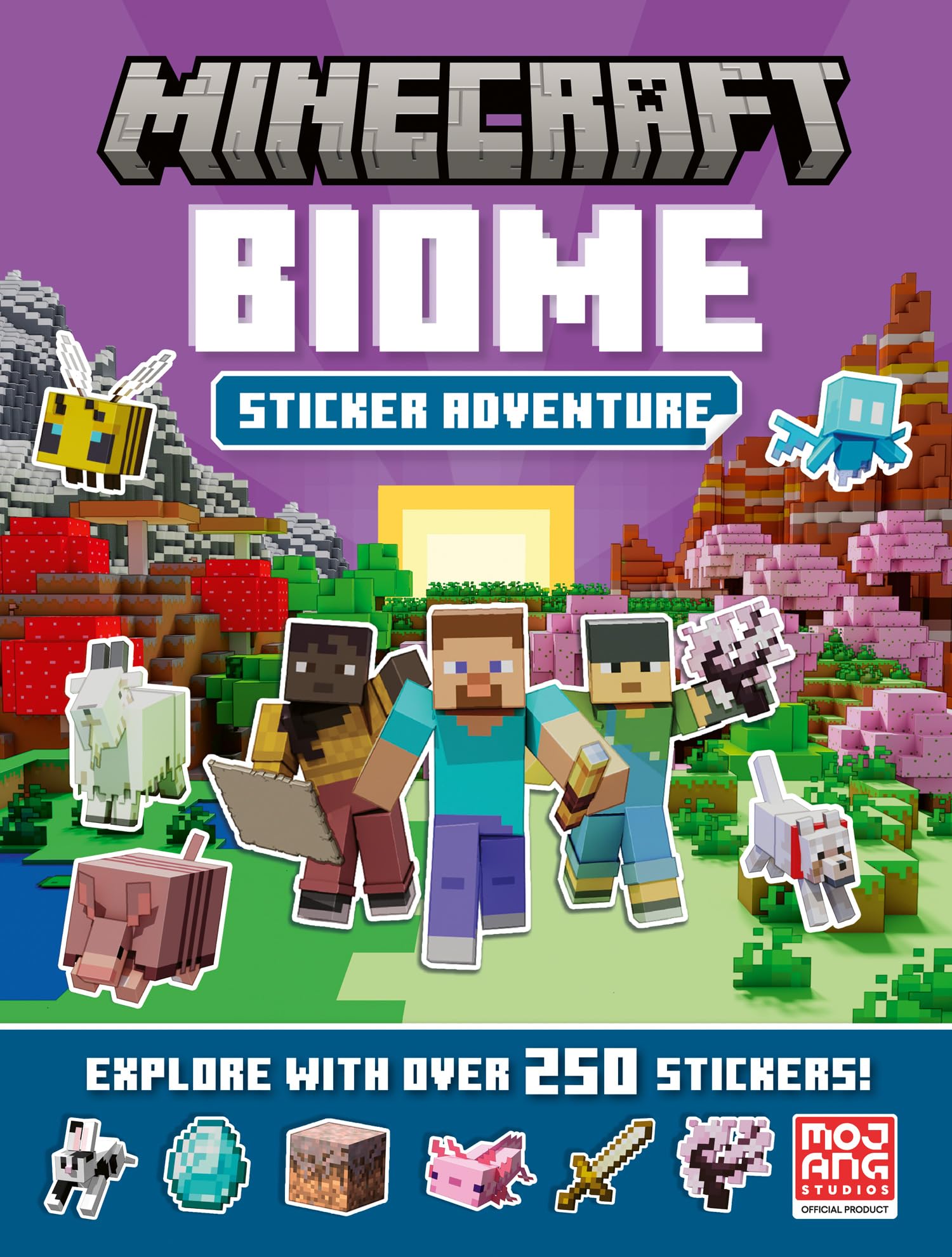 Minecraft Biome Adventure Sticker Book: Explore the world of Minecraft in a brand-new official sticker activity book for kids who love gaming activities!