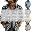 Camisa vaquera occidental con bordado floral, manga larga y botones 7