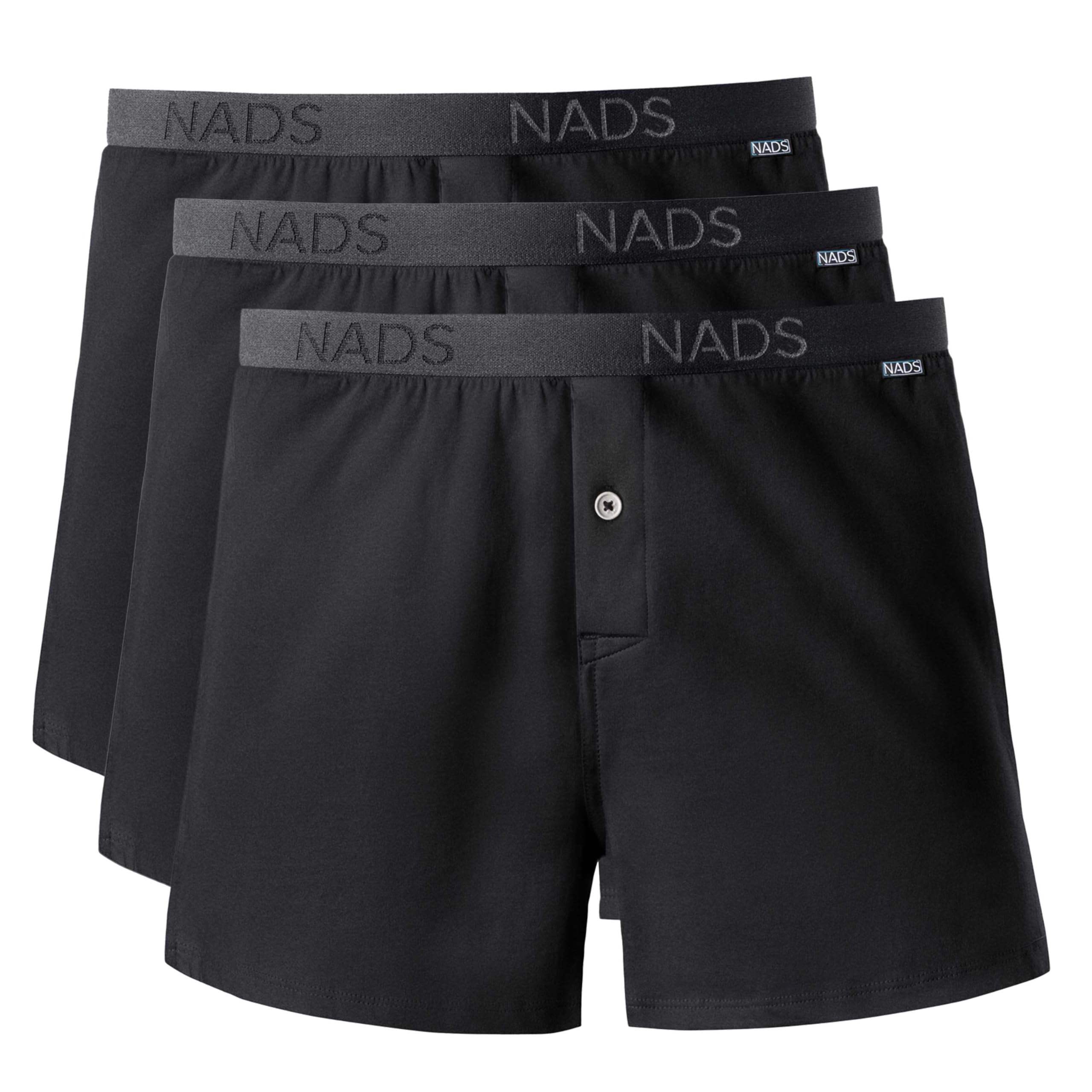 NADS Organic Cotton Boxers – Hormone-Friendly, Non-Toxic Men’s Underwear for Comfort, Support & Safer Nuts – Multi-Pack