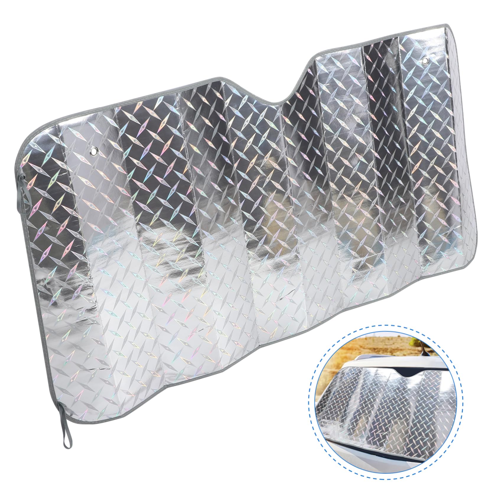 Ipetboom Para Sole Rigido Per Auto Tendina Parasole Per Finestrino Anteriore Copertura Parasole Per Parabrezza Blocca Luce Solare Impedisce Neve Adatto Vari Modelli Installazione Facile