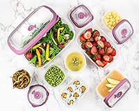 Vista 8 de Recipientes de plástico para sopa de 12 oz con tapas reutilizables, aptos para congelador, herméticos, recipientes de almacenamiento de alimentos