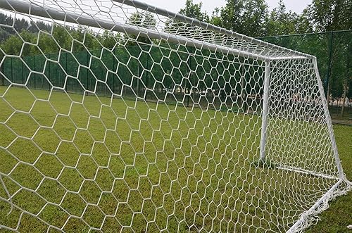 Miniatura 2 de Aoneky Red de portería de fútbol de poliéster, cable de 0.157 in, red de repuesto para postes de fútbol de tamaño completo, red de fútbol