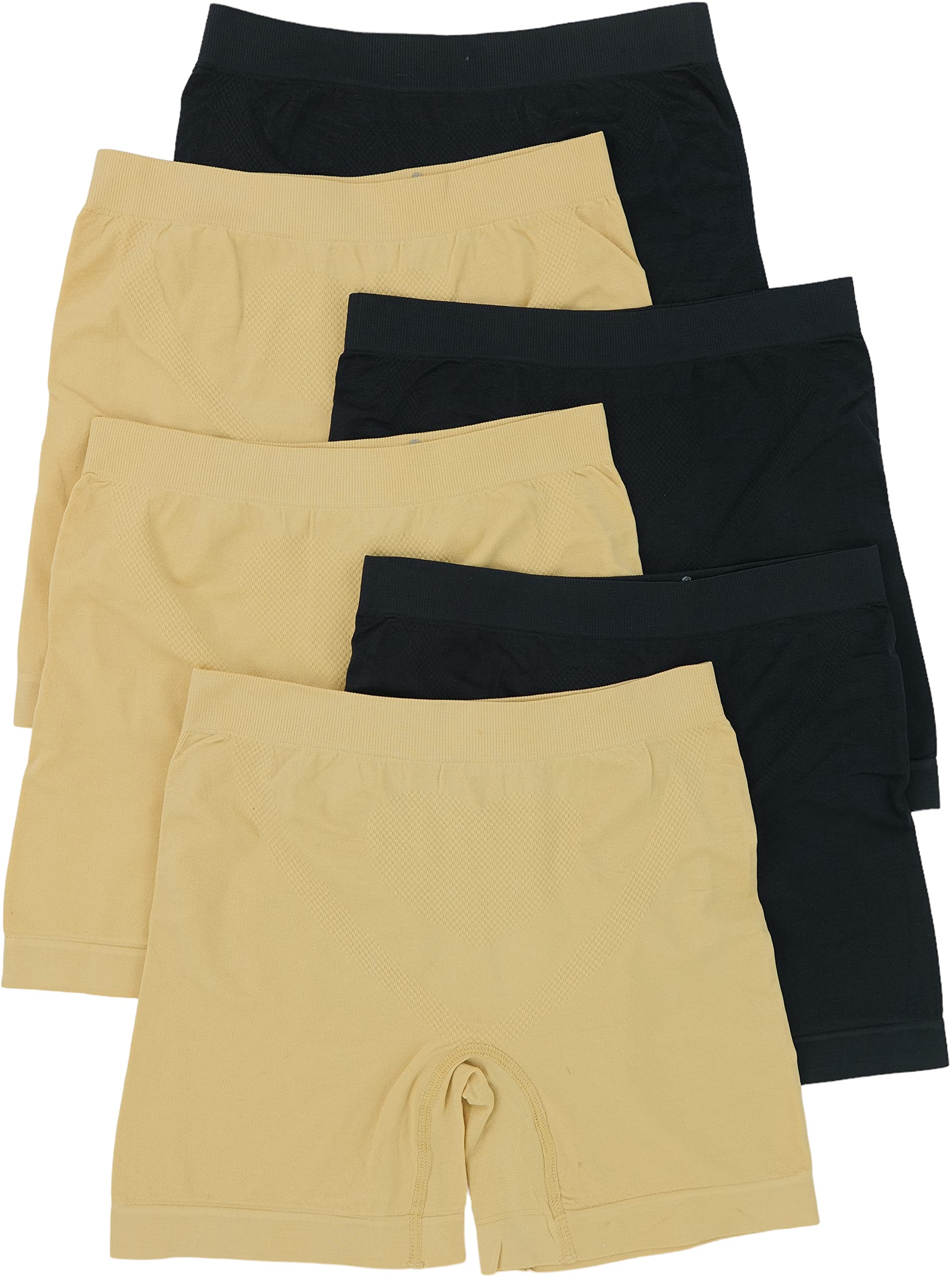 ToBeInStyle Girls Pack of 6 Layering Seamless Shorts for Under Skirts