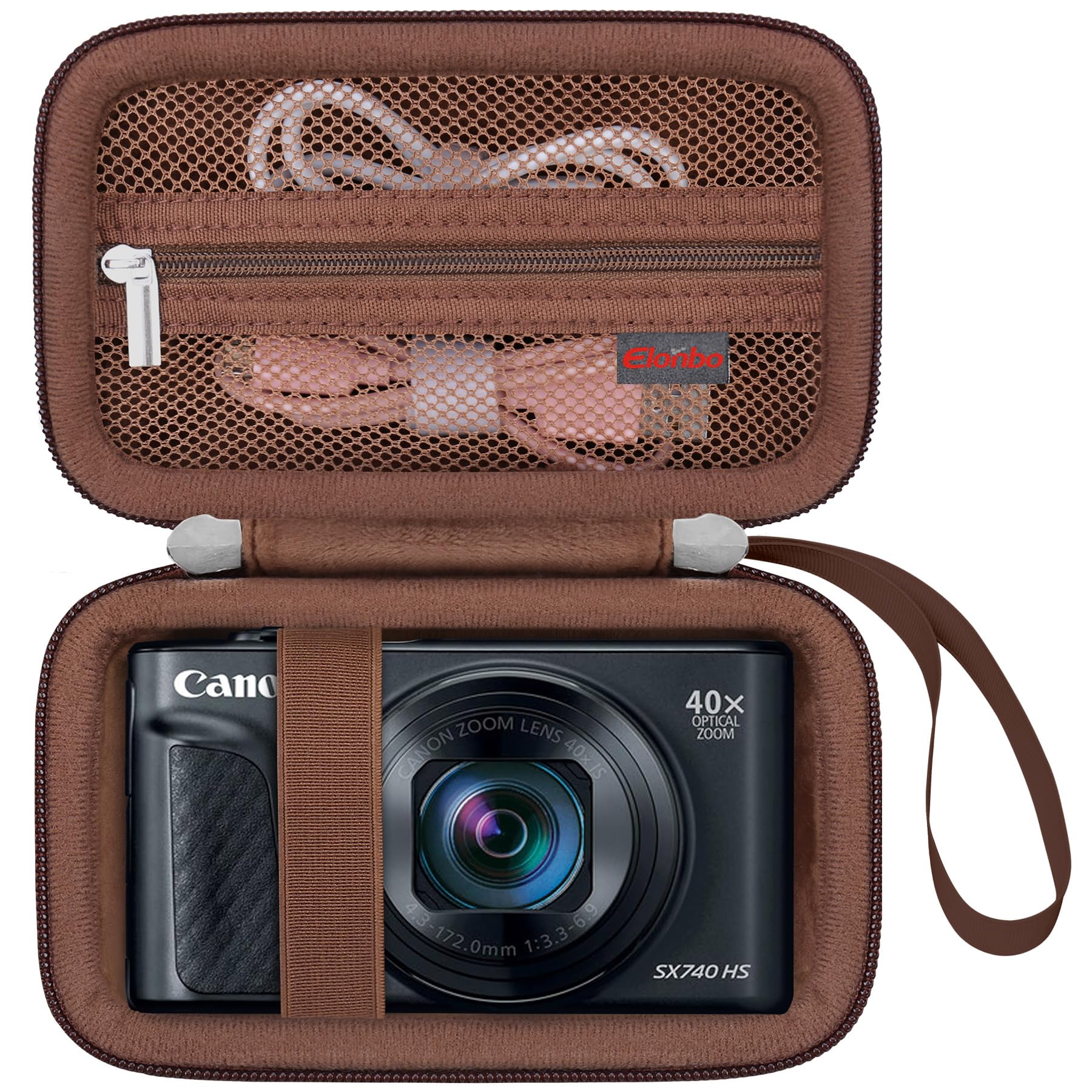Elonbo Carrying Case for Canon Powershot SX740 HS/ SX730 HS/SX720 HS Camera