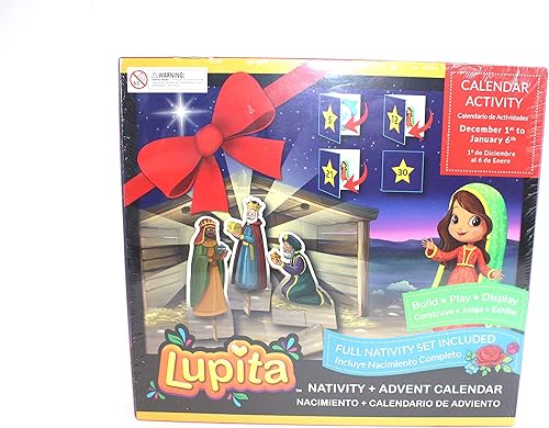 Lupita Calendario de Adviento Belén Calendario Bilingüe de Adviento